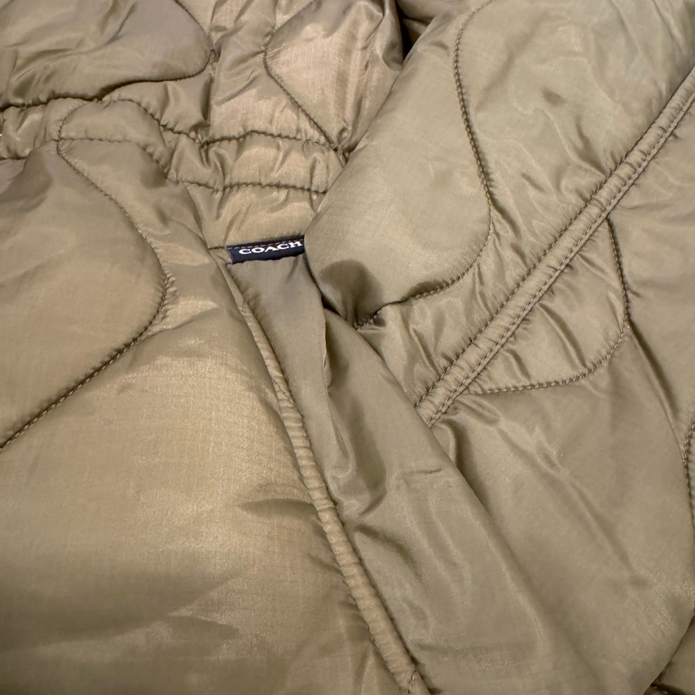 Coach Green Quilted Puffer Jacket - Picture 11 of 11